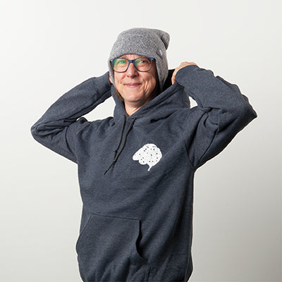 Grey Logo Pullover Hoodie