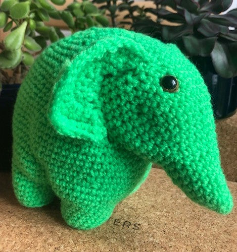Knitted Elephant - Ally