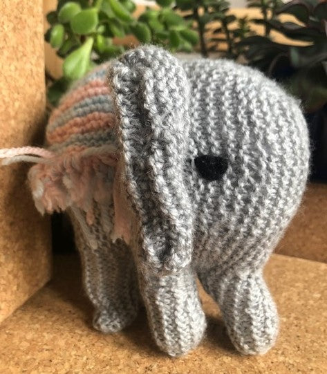 Knitted Elephant - Bennett
