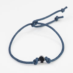 brainstrust string bracelets with silver head