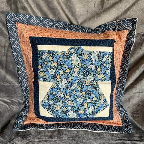 Cushion Cover - Blue Kimono