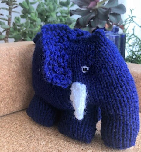 Knitted Elephant - Tigerlily