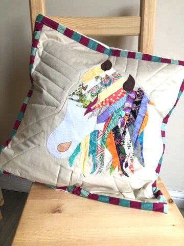 Handmade Cushion Cover - Horse